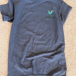 Woman’s Charcoal Rooster Graphic Tee